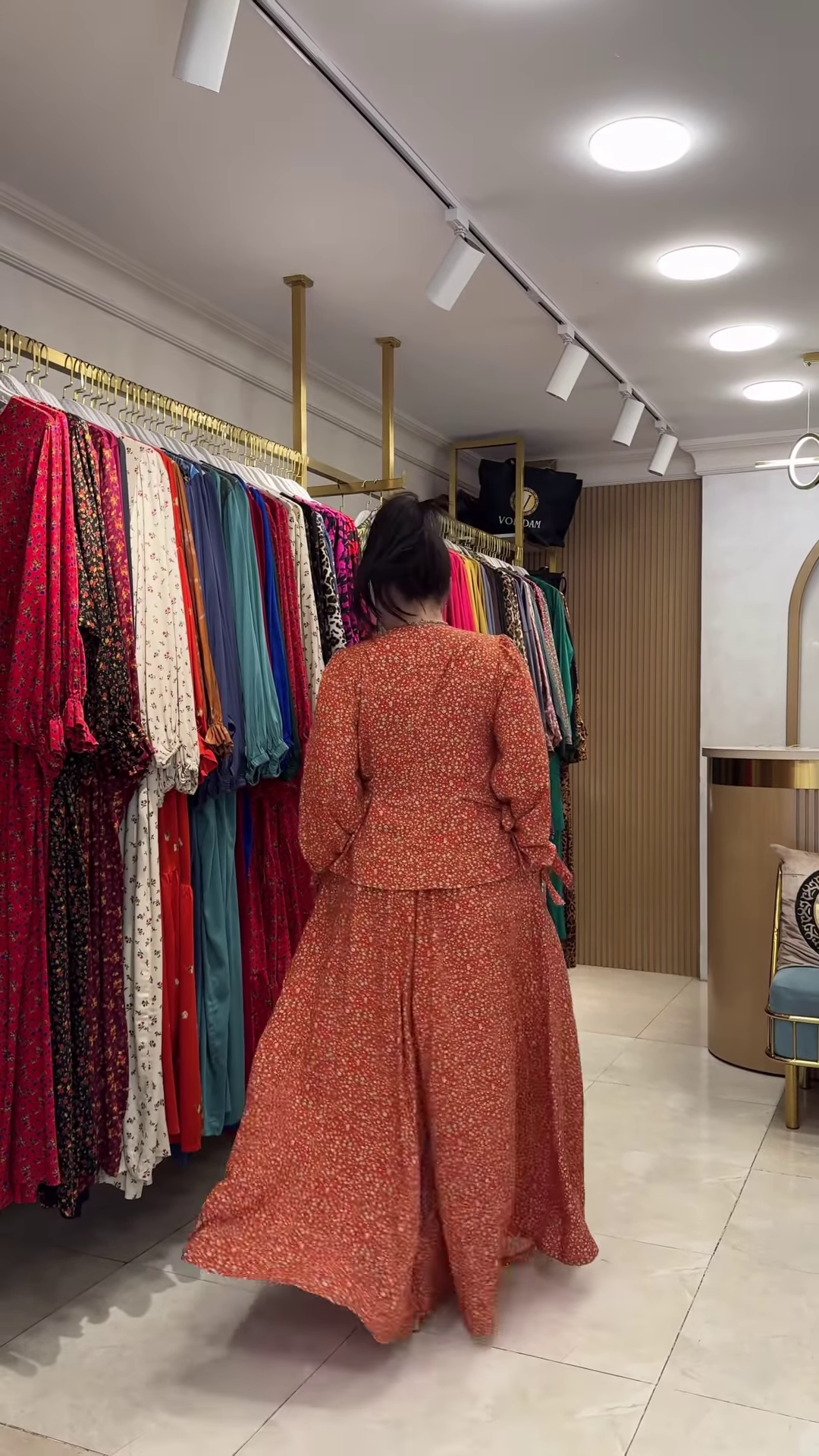 Women’s Red Floral Printed Co-Ord Set – Long-Sleeve Top with Wide-Leg Trousers for Casual Ethnicwear - Image 4