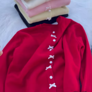 Pearl Bow Cardigan – Soft, Elegant, and Sweetly Feminine ✨🎀