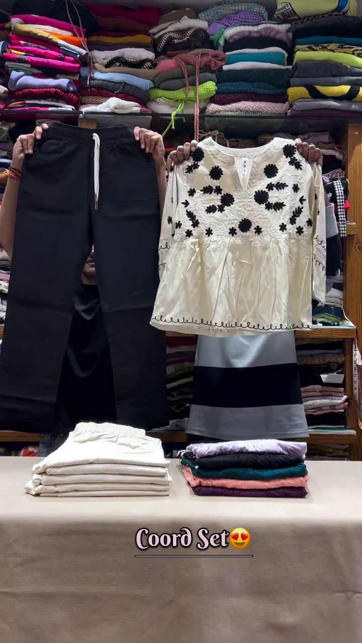 Embroidered Peplum Co‑ord Set – Effortless Ethnic Chic with All‑Day Comfort ✨� - Image 3