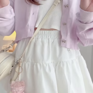 Pastel Knitwear Collection π§Άπ With Bow Buttons, Zip Charm & Ribbed Texture β Purple, Blue & Pink Variants