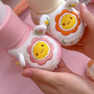 Flower-Faced Plush Toys 🌸🧸 With Embroidered Details & Dress-Up Appeal – Multi-Color Variants