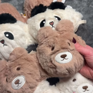 Fluffy Animal-Themed Winter Pajama Sets 🐻❄️ – Soft Plush Sleepwear with Bear & Panda Faces