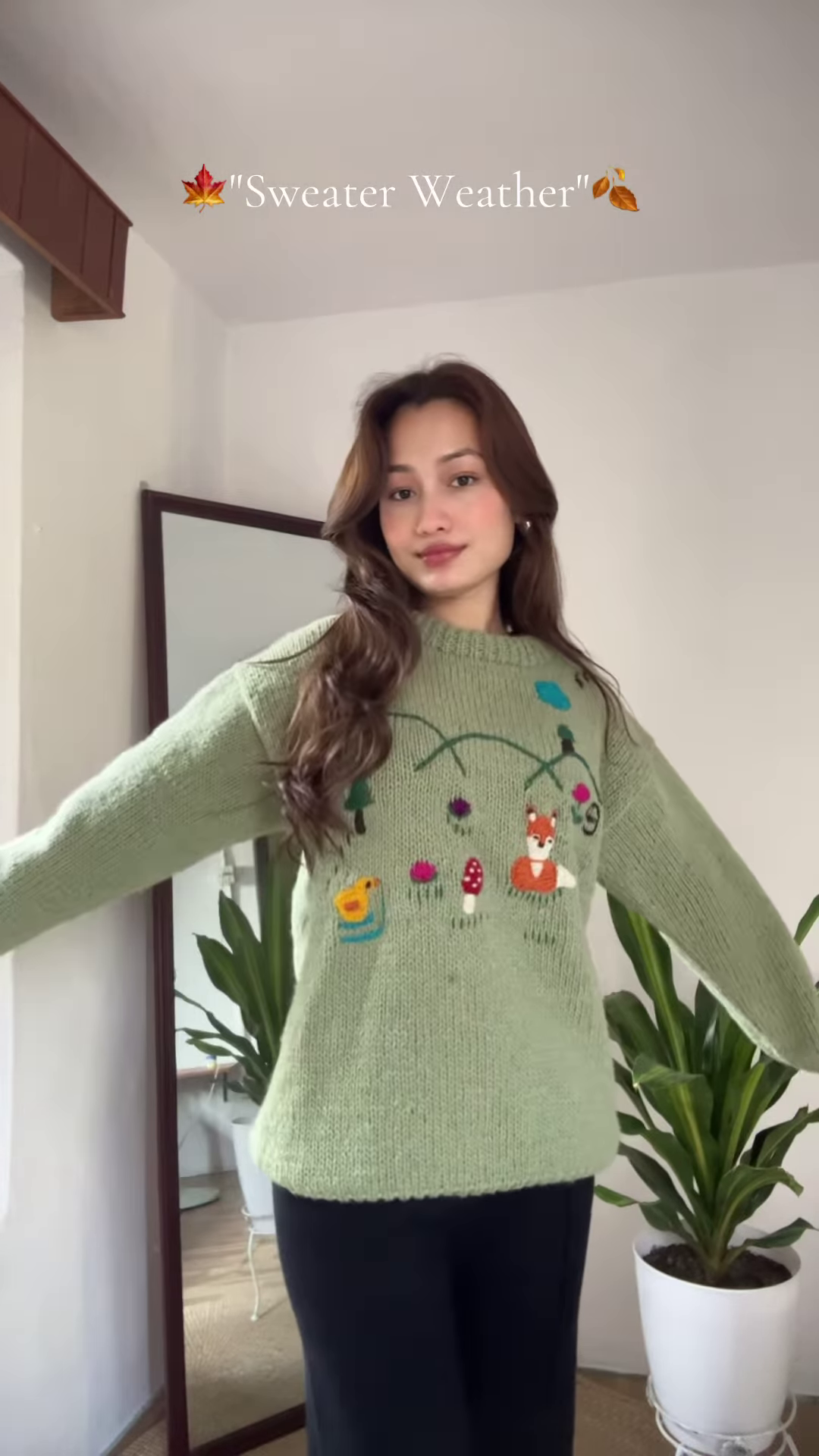 Seasonal Knit Sweater Trio ππ§₯ β Floral, Minimal & Geometric Styles in Pink, Green & Cream Variants - Image 4