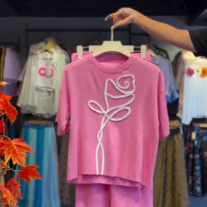 Rose Crest Co-ord in Blush Pink