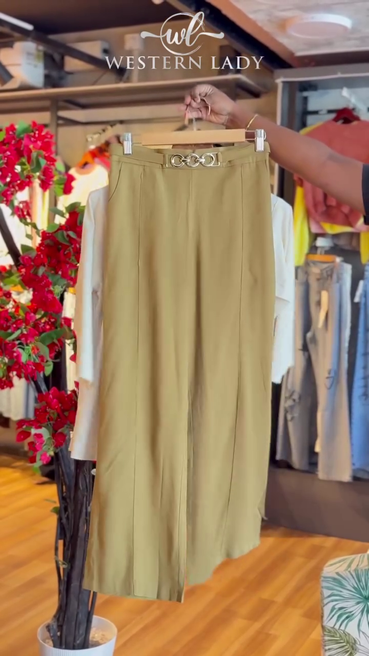 Olive Bloom Blazer Set with Embroidered Accents - Image 2