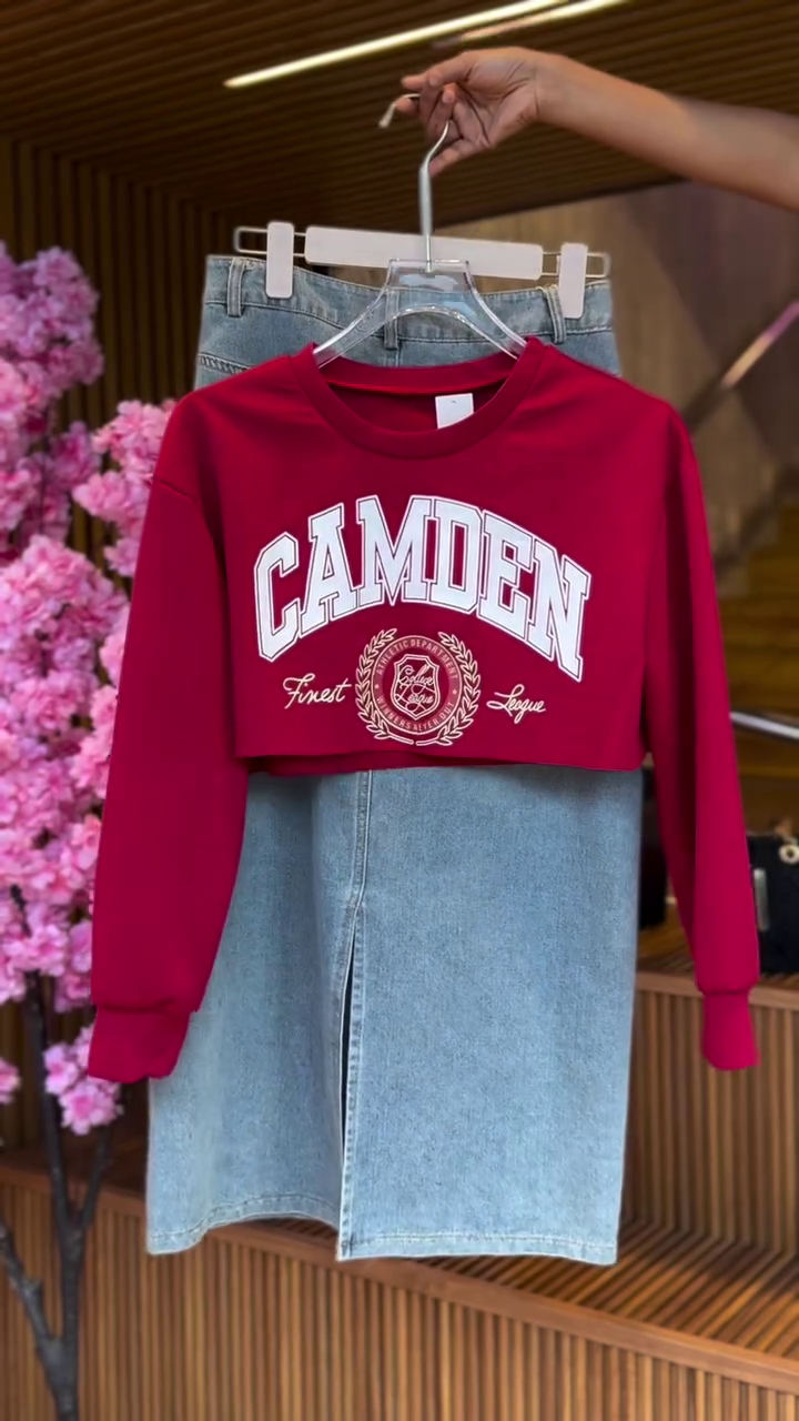 Ruched Petal Top & Shimmer Skirt in Blush Pink