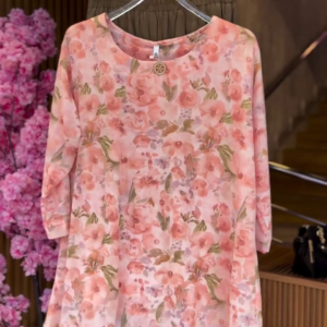 Floral Tunic in Blush & Olive Pants