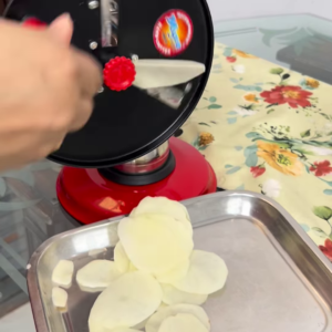 Manual Rotary Potato Slicer and Chip Maker