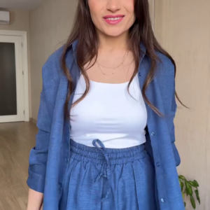 Effortless Style Three-Piece Cotton Co-Ord Set – 4 Elegant Colors