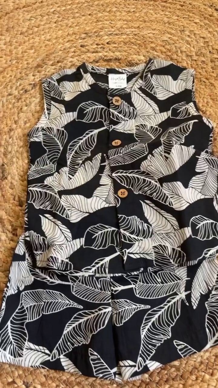 Traditional Hand Block Printed Jabla Set for Babies – 100% Cotton | Available in 10 Colors - Image 5