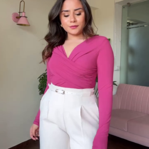 Chic Square Neck Ribbed Bodysuit for Women – Full Sleeve | 6 Stylish Colors