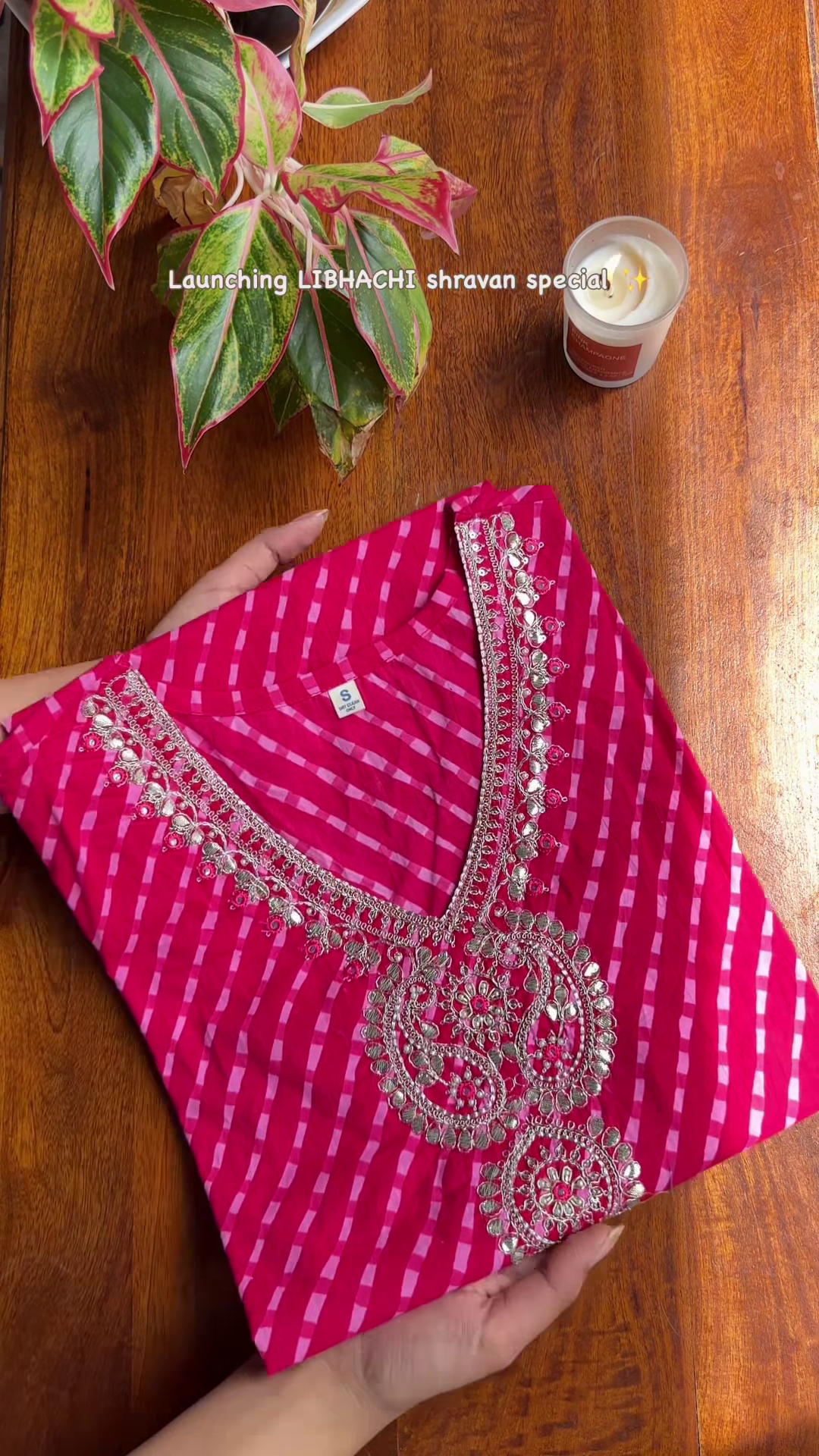 Turquoise Embroidered Kurta with Silver & Pink Detailing – Shravan Special Ethnicwear - Image 10