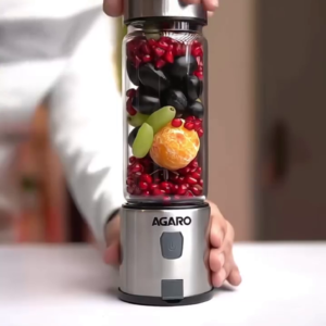 Portable Rechargeable Blender – USB Electric Smoothie Maker with Stainless Steel Base