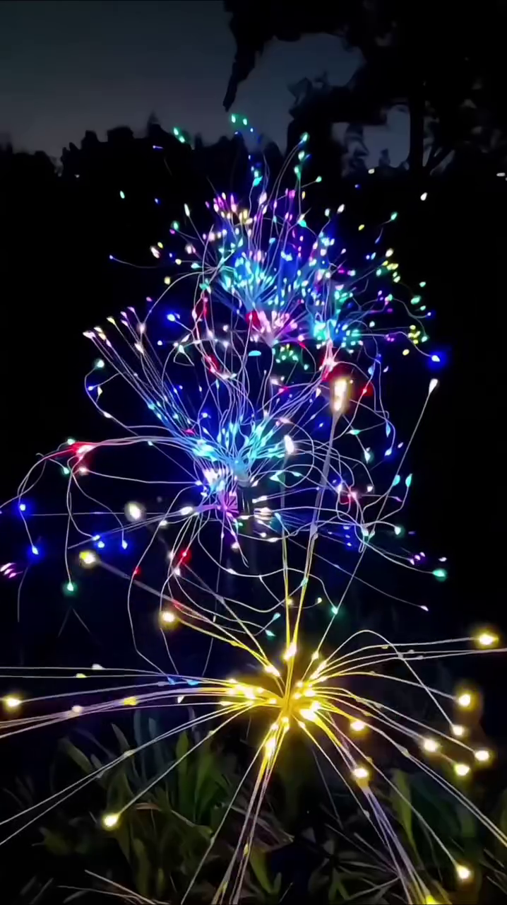 "Starburst LED Firework Light - Multi-Color Fiber Optic Lamp for Home Decor and Celebrations" - Image 6