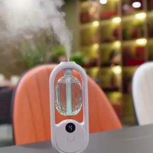 Modern Arch LED Humidifier: Compact Ultrasonic Cool Mist Diffuser for Home and Office