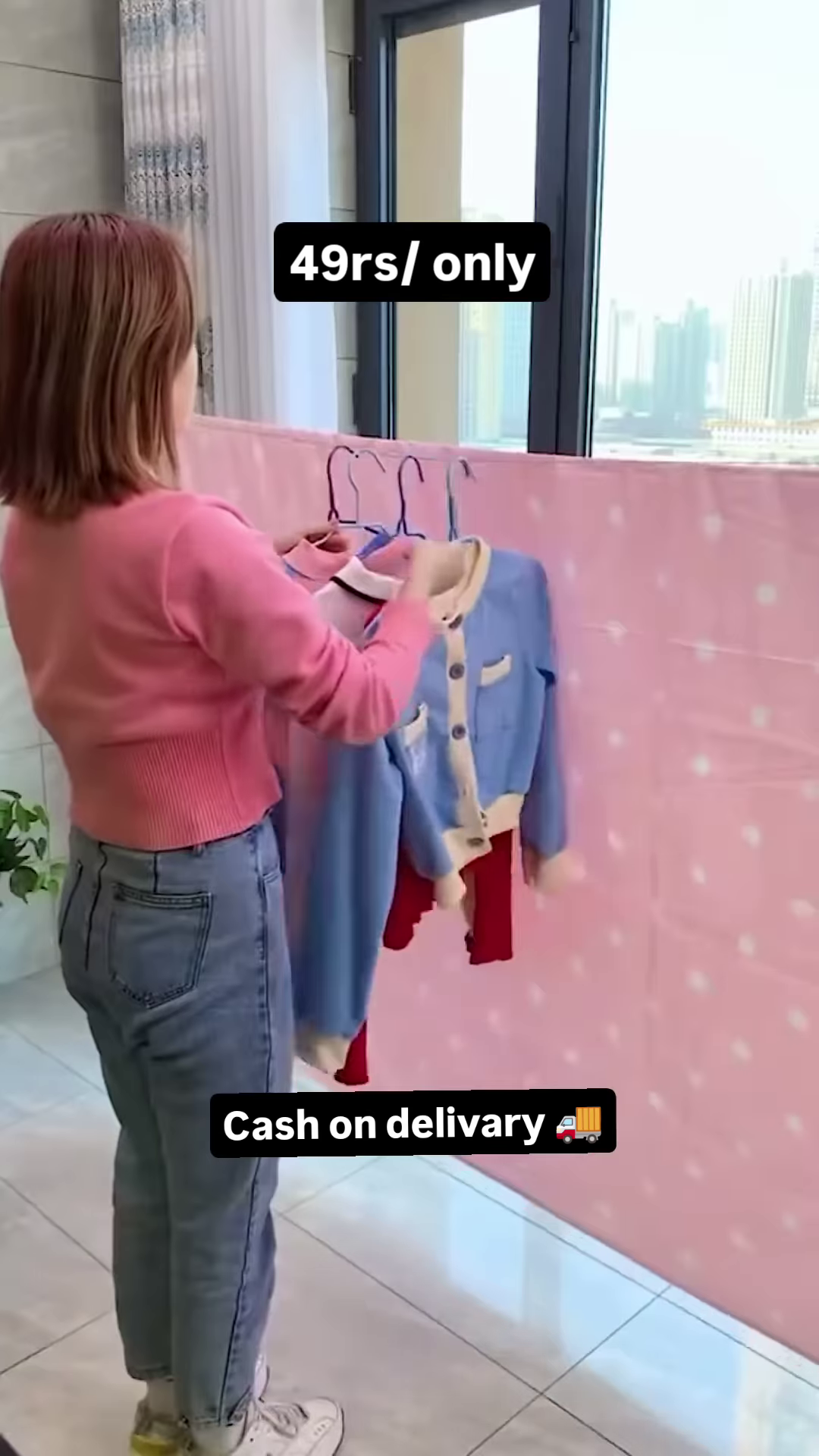 Magenta Wall-Mounted Toiletry Dispenser: Modern Bathroom Organizer for Shampoo and Body Wash - Image 2