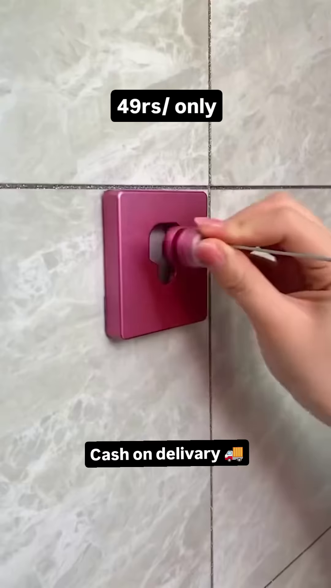 Magenta Wall-Mounted Toiletry Dispenser: Modern Bathroom Organizer for Shampoo and Body Wash - Image 3