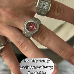 Vintage-Inspired Mini Watch Rings – Dual Design Statement Piece