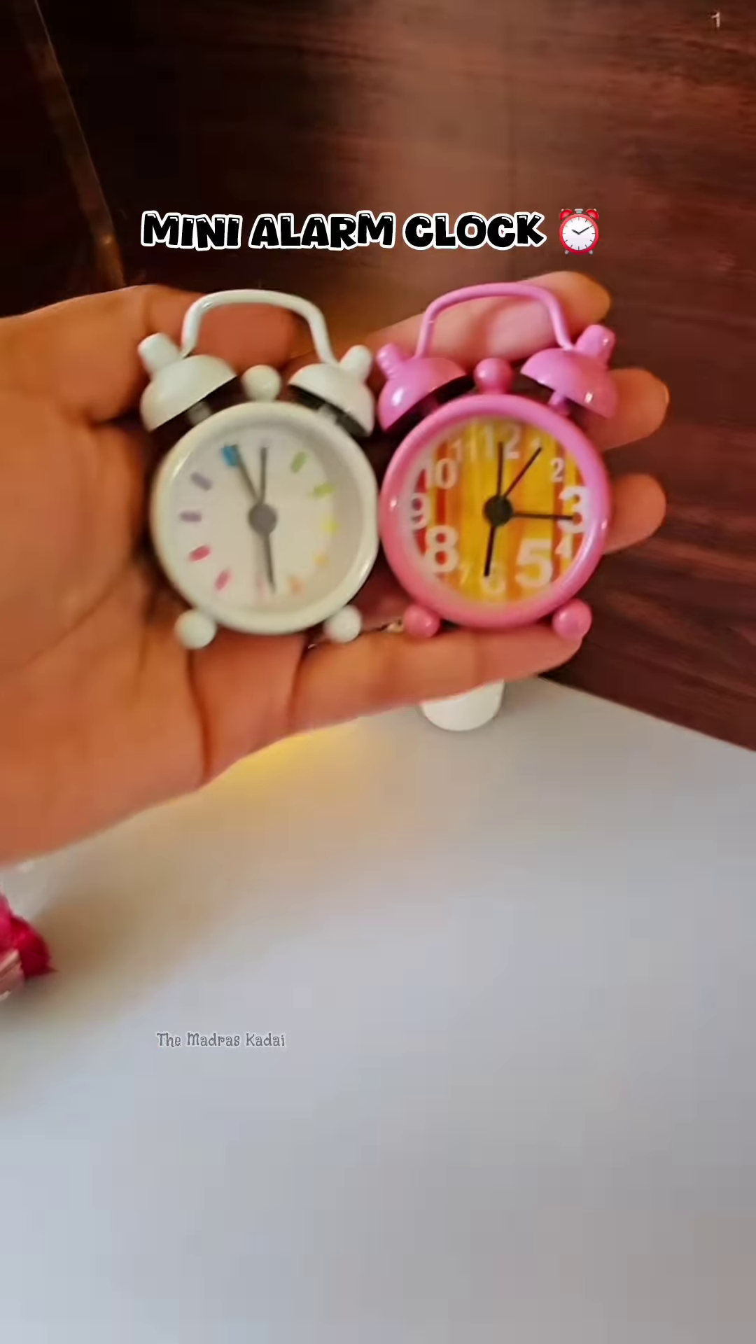Mini Twin Bell Alarm Clock – Cute & Colorful Desktop Timepiece - Image 2