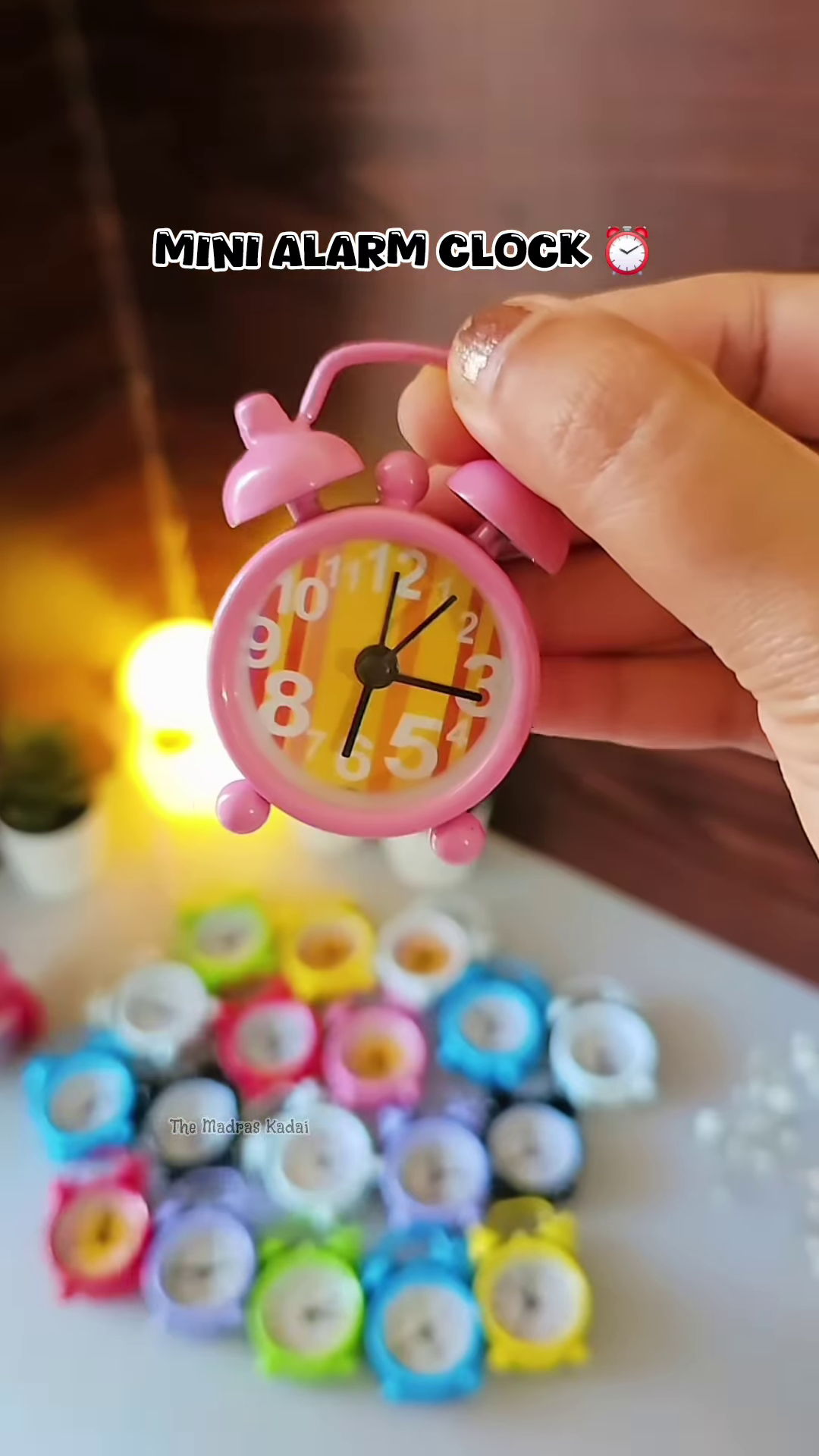 Mini Twin Bell Alarm Clock – Cute & Colorful Desktop Timepiece