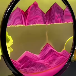 360° Rotating Sand Art Frame – Hypnotic Motion Landscape for Home & Office Decor