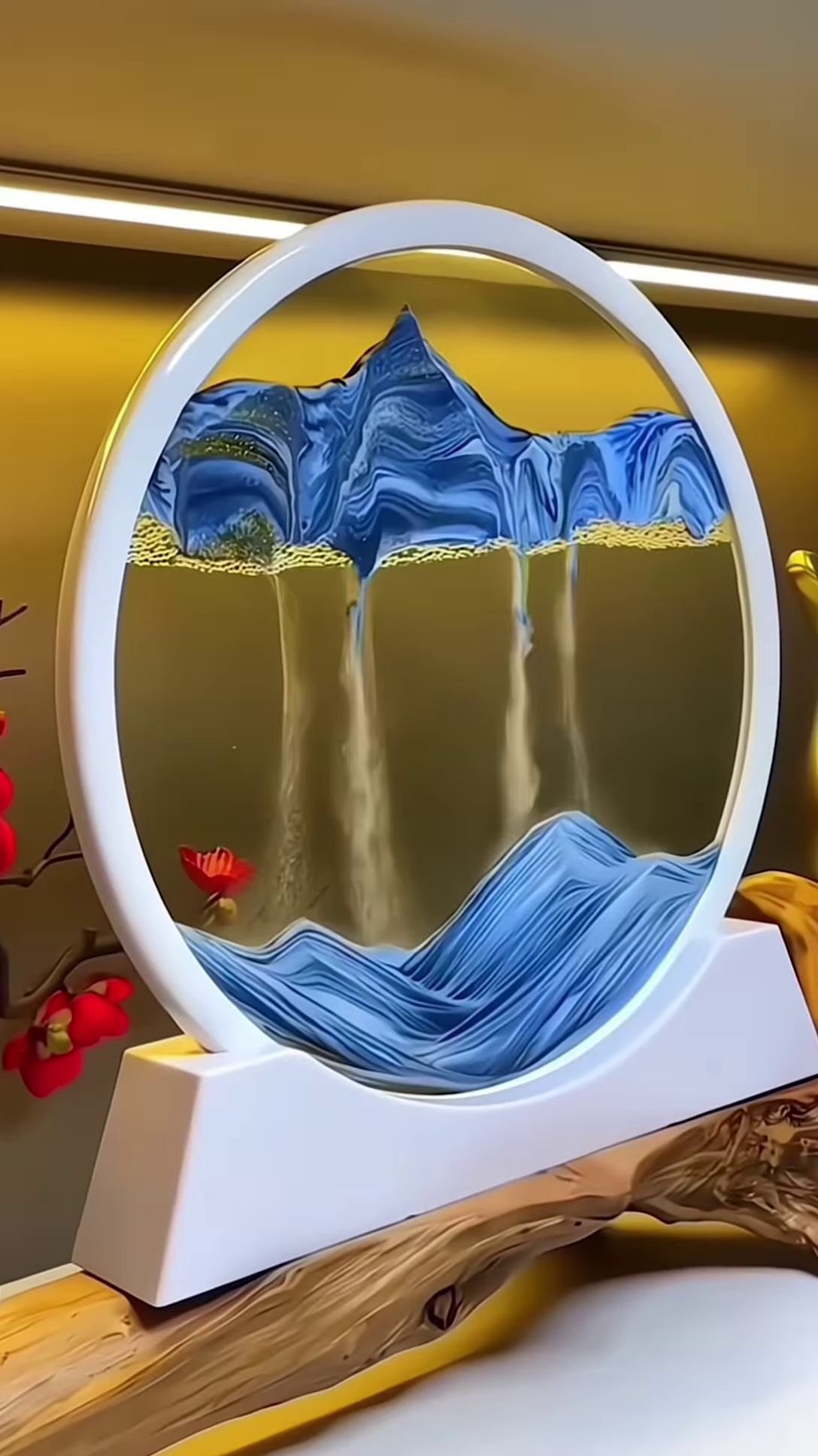 360° Rotating Sand Art Frame – Hypnotic Motion Landscape for Home & Office Decor - Image 4