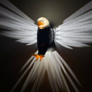 3D Eagle Wall Lamp – Majestic Shadow Light Fixture for Home Decor