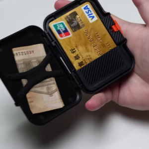 Rugged Slim RFID-Proof Card Holder Wallet – Tactical Style with Cash Strap