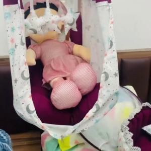 Coordinated Baby Bedding and Storage Basket Set - Moon and Star Print for Nursery Decor