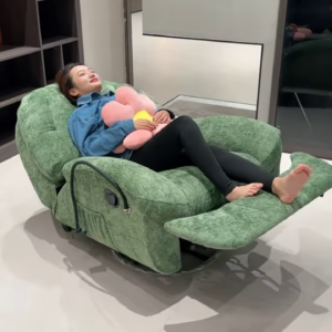 Comfortable Electric Power Lift Recliner Chair - Plush Fabric for Elderly and Mobility Assistance