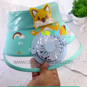 Kids' Sun Visor Cap with Built-in Cooling Fan - Portable Summer Headwear