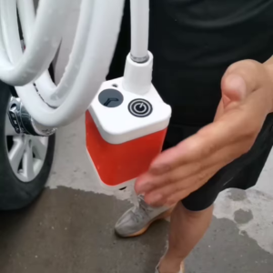 Portable Car Washer with Adjustable Spray Nozzle and Integrated Soap Dispenser