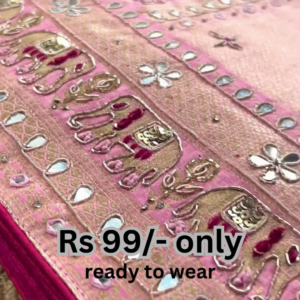 Heritage Splendor: Pure Banarasi Soft Silk Saree with Zardozi Work