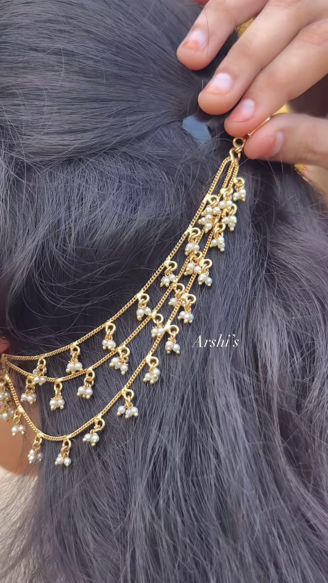 Elaborate Gold-Plated Peacock Ear Cuff Jhumka with Kundan and Pearl Chains - Statement Indian Ear Jewelry - Image 2