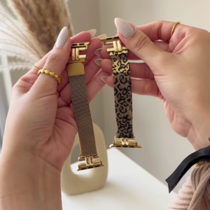 Layered Bracelet Set with Mesh Band, Spherical Beads, and Freshwater Pearls