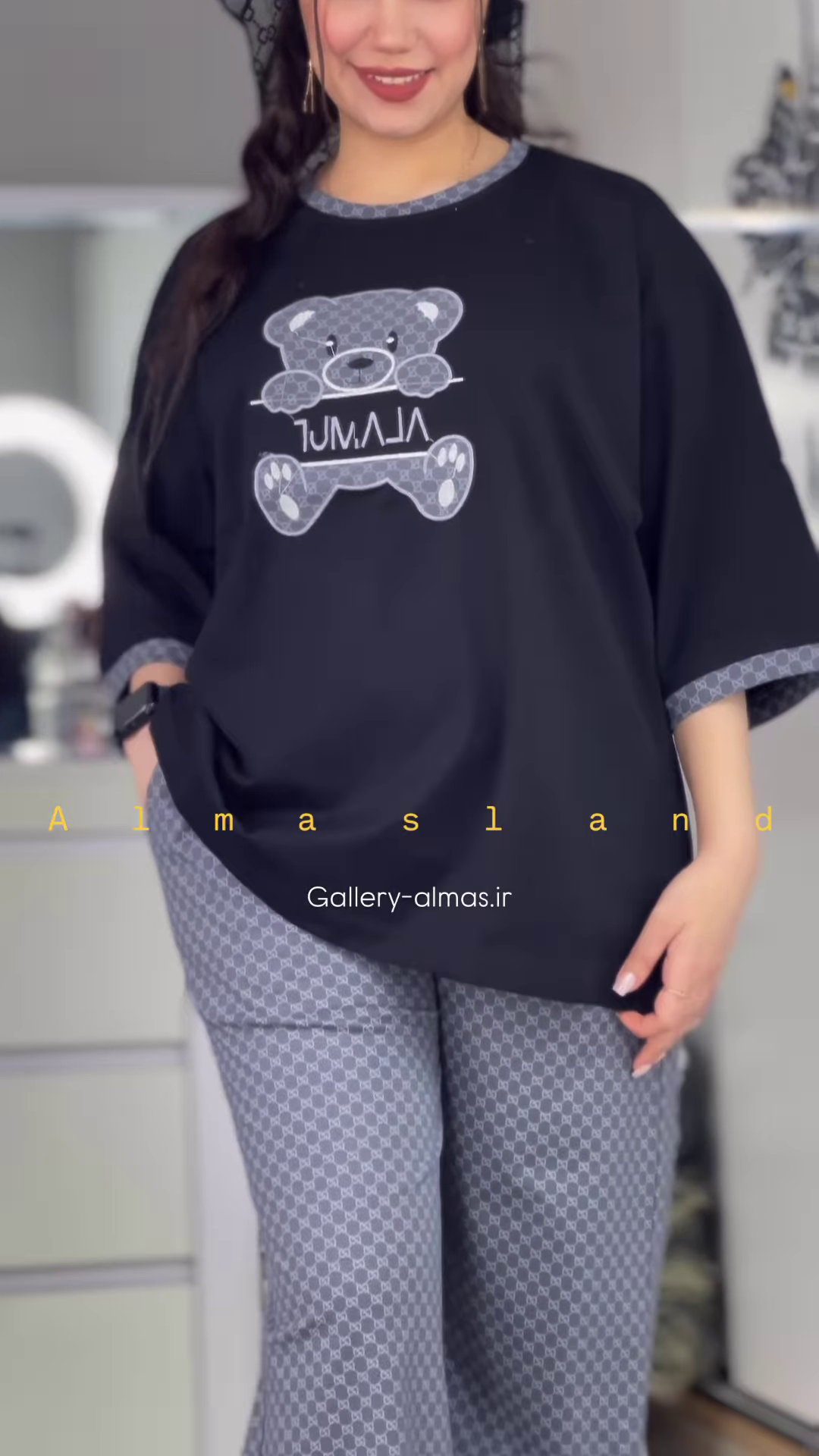 Cute Cartoon Graphic Long-Sleeved Pajama Top - Image 6