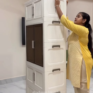 Premium Multi-Tier Modular Storage Wardrobe with Sliding Drawers