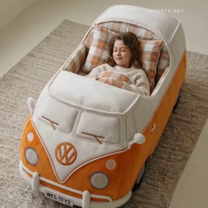 Bus-Inspired Novelty Toddler Bed