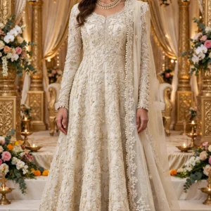 Ethereal Ivory Handcrafted Chikankari Suit Set – Available in Cream & Off-White