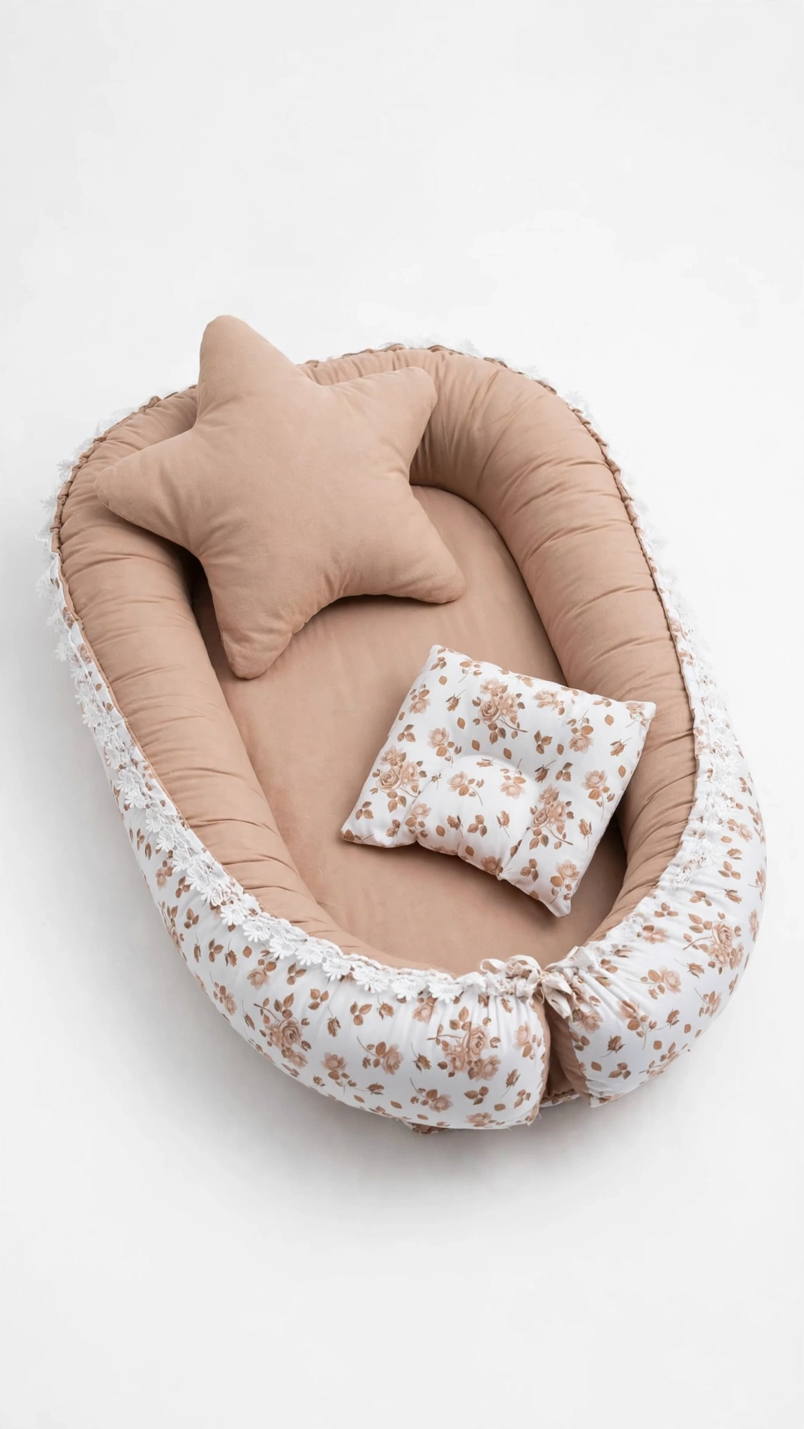 Boho-Chic Floral Nursery Bedding & Accessories Set – Available in Dusty Rose & Floral Print - Image 5