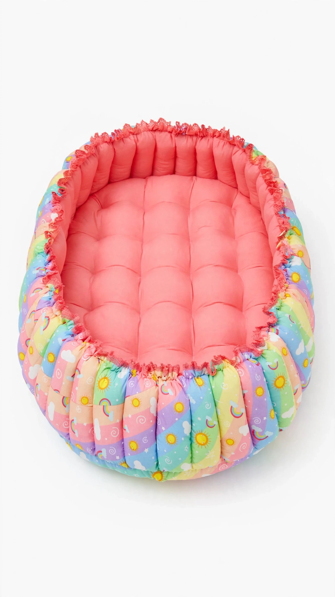 Dreamy Rainbow Nursery Bedding & Hanging Cradle Set – A Cozy Haven for Your Little One - Image 3