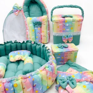 Enchanted Rainbow Dreams Luxury Baby Essentials Collection – Complete Nursery Bundle