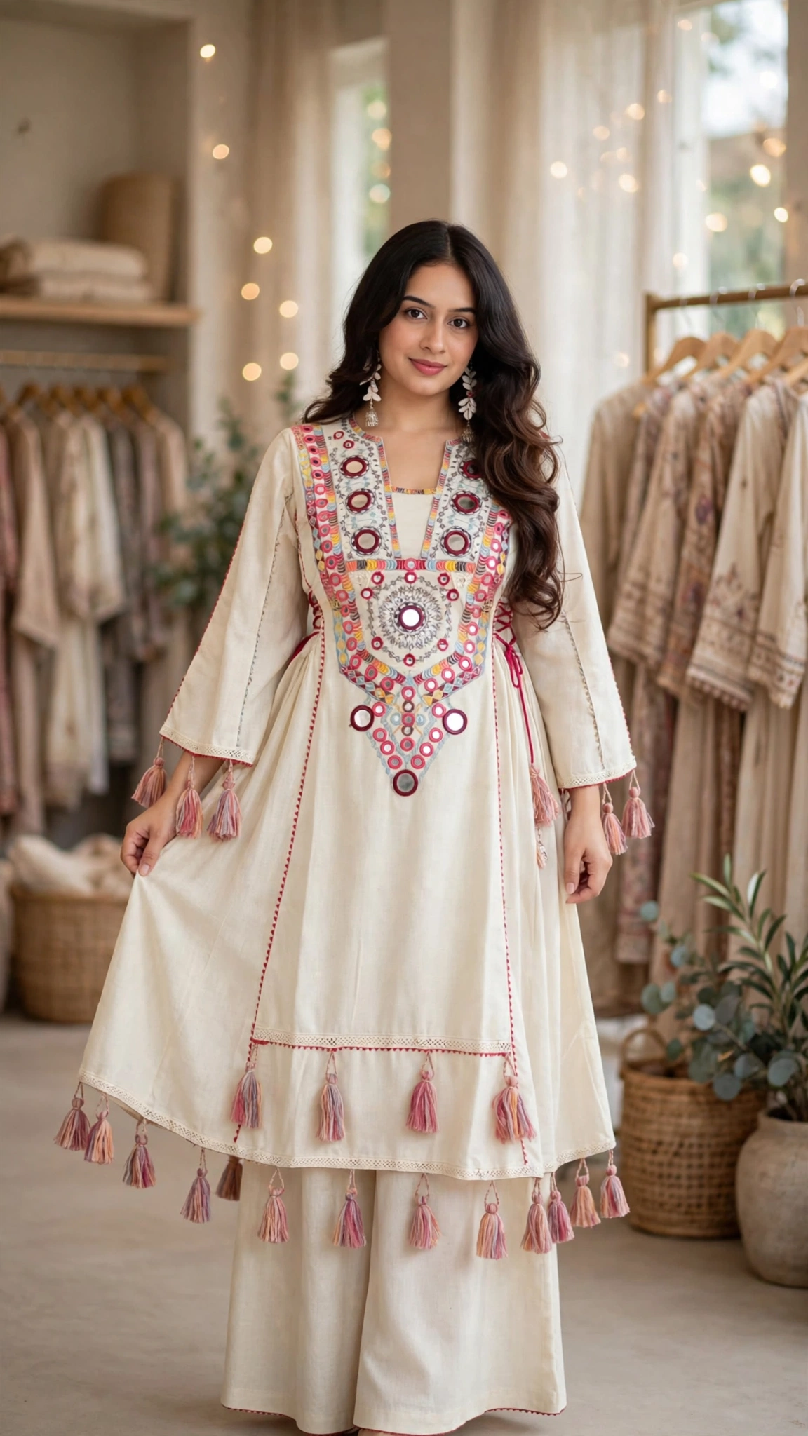 Ethereal Contemporary Co-ord Set Collection – Available in Lavender, Cream, Pink, and Royal Purple - Image 3